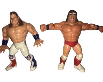 Hasbro WWF Texas Tornado & Bulldog