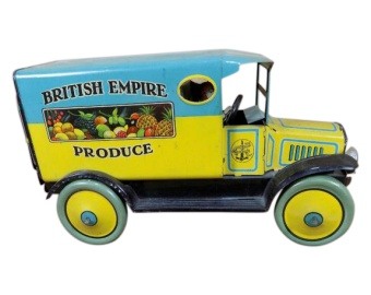 Brimtoy Tin Plate Grocery Van