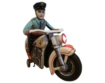 Tin Plate Motorcycle Policeman
