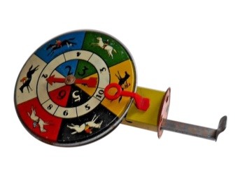 Tinplate Horseracing Toy