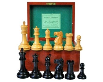 Antique Boxed Jaques Chess Set