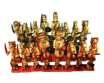 Rajasthan Camel Bone Chess Set