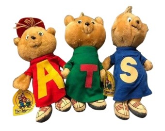1980s Alvin & The Chipmunks Dolls