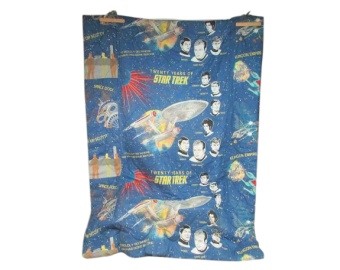1980s Star Trex Wall Art Blanket