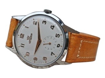 Lemania Honeycomb Dial Watch