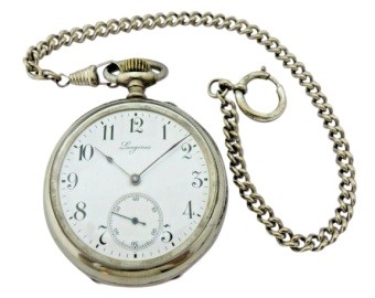 Longines Silver Pocket Watch