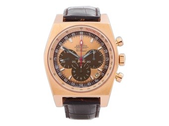 118ct Rose Gold Zenith Chronograph