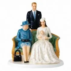 A Royal Doulton figure depicting the Duchess of Cambridge with her children