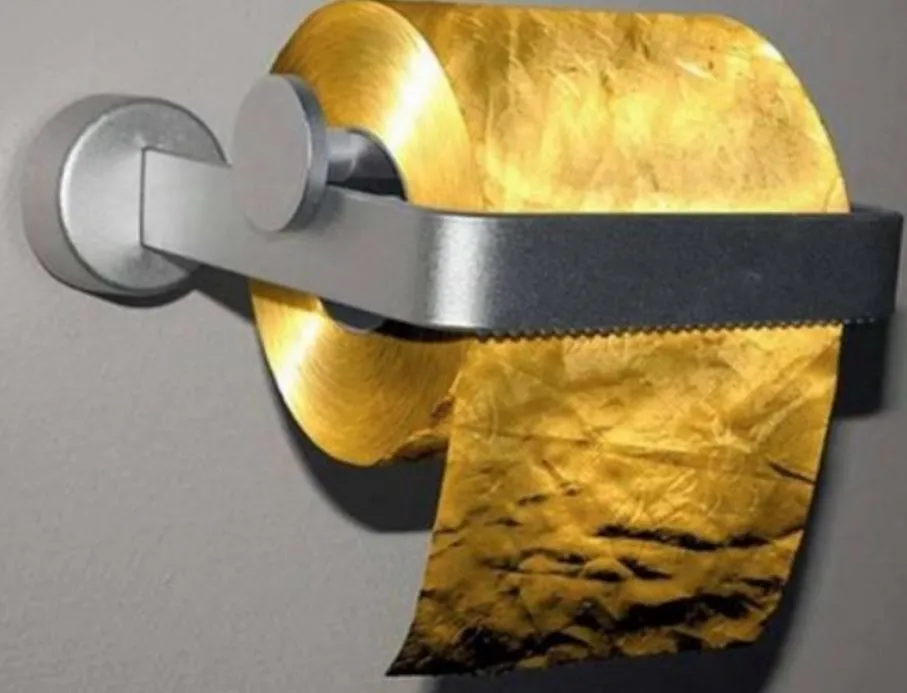 gold loo roll
