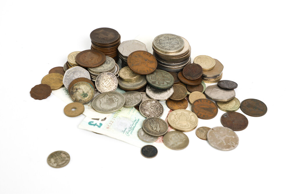 vintage and antique coins and currency