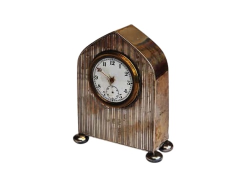 Silver Mantel Clocks image